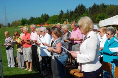 Church service in Park 26 May 12
